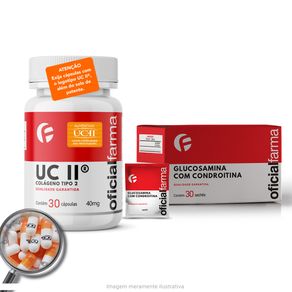 5395-Uc-II--Colageno-tipo-2--40mg-30-Caps---Glucosamina-com-Condroitina-30-Saches