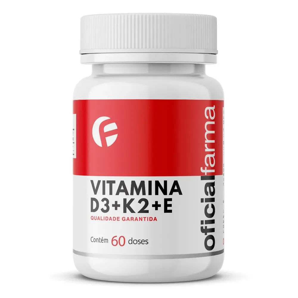 Vitamina D E K2 Insieme Vitamina D3 + K2 + E 60 Doses - oficialfarma
